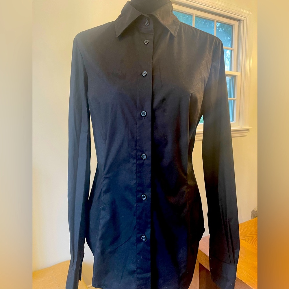 Black stretch blouse